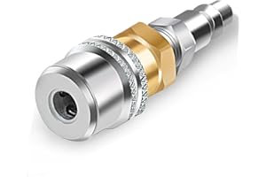 SAFELIFE Lock On Air Chuck, Closed Flow Tire Chuck, 1/4'' FNPT Locking Air Chuck for Tire Inflator Quick Connect
