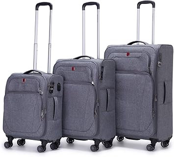 grey suitcase set