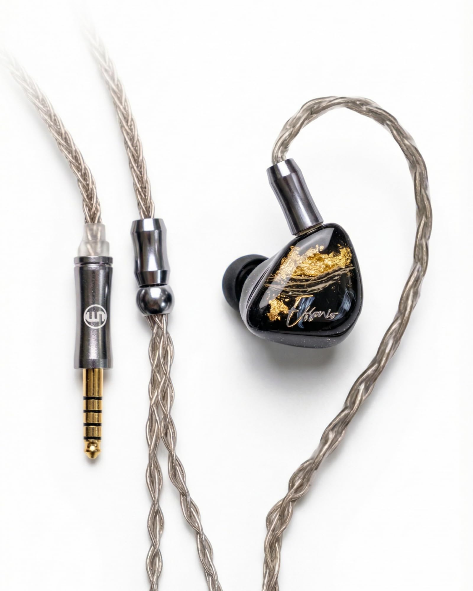 Photo 1 of HiFi in-Ear Monitors, Wired IEMs, 5 Knowles Balanced Armature Drivers Audiophile IEMs, Hi-Res Vocal Ear Monitors with 4.4mm Balanced Silver-Plated Cable for Studio Mixing, Stage & Vocal Clarity
