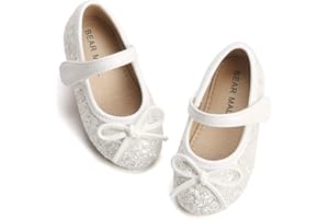 Felix & Flora Girl's Ballerina Flat Black Shoes Mary Jane Dress Shoes