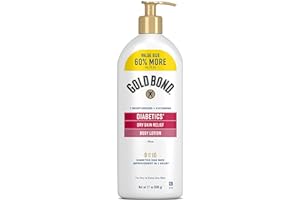 Gold Bond Diabetics' Dry Skin Relief Body Lotion With Vitamin E & Aloe To Soothe & Moisturize Dry, Flaky & Rough Skin, Value Size, 21 oz.