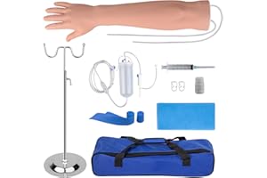 SimCoach Phlebotomy Practice Kit for Injection Training, IV Practice Kit with Phlebotomy Arm