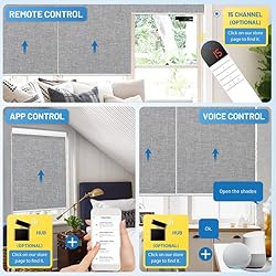 Motorized Blinds with Remote, [Free Solar