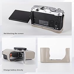 Rieibi Handmade Genuine Leather Half Case for
