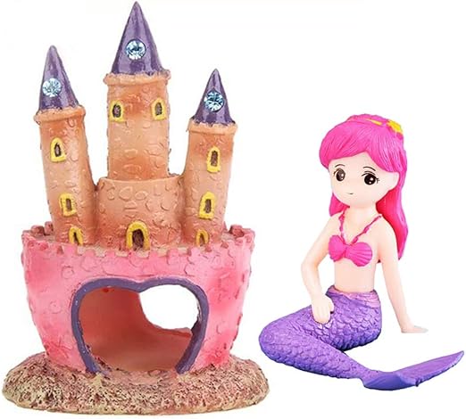 Amazon Omem アクアリウム オーナメント 夢の城 小魚の隠れ家 かわいい人魚の飾り 水槽用品 セット Omem オーナメント 通販 Amazon Omem アクアリウム オーナメント 夢の城 小魚の隠れ家 かわいい人魚の飾り 水槽用品 セット Omem オーナメント 通販