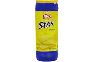 LAY'S STAX Lay’s Stax Potato Crisps Chips, Original, Gluten Free, 5.75 Oz Canister Pack