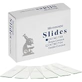 ScitoLAB 50 Pack Concave Microscope Slides, Pre-Cleaned Optical Glass | Ground Edges, Blank Microscope Slides for Students, Science, Sealed Packaging