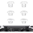 eXtremeRate Clear Replacement Swappable Thumbsticks for PS5 Edge Controller, Custom Interchangeable Analog Stick Joystick Caps for PS5 Edge Controller - Controller & Thumbsticks Base NOT Included