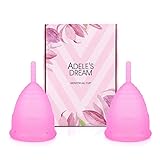 Menstrual Cup 2 Pack with Free Bag - 2 Menstrual Cups - Feminine Cups Period Cup