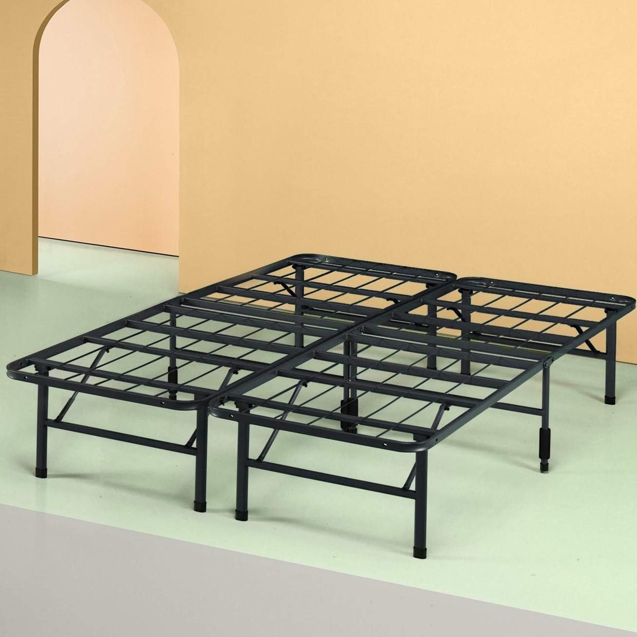 Zinus Shawn 14 Inch Metal SmartBase Bed Frame / Platform Bed Frame / No Box Spring Needed / Sturdy Steel Frame / Underbed Storage, Full: Kitchen & Dining