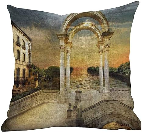 Amazon Co Jp マットフローパーソナライズ枕カバー ファンタジー サイエンスフィクション エイリアン 船 イラスト 地球外生物 リアル なufo ペールブルーグレー 隠しファスナー付きクッションカバー 22 X22 ホーム キッチン