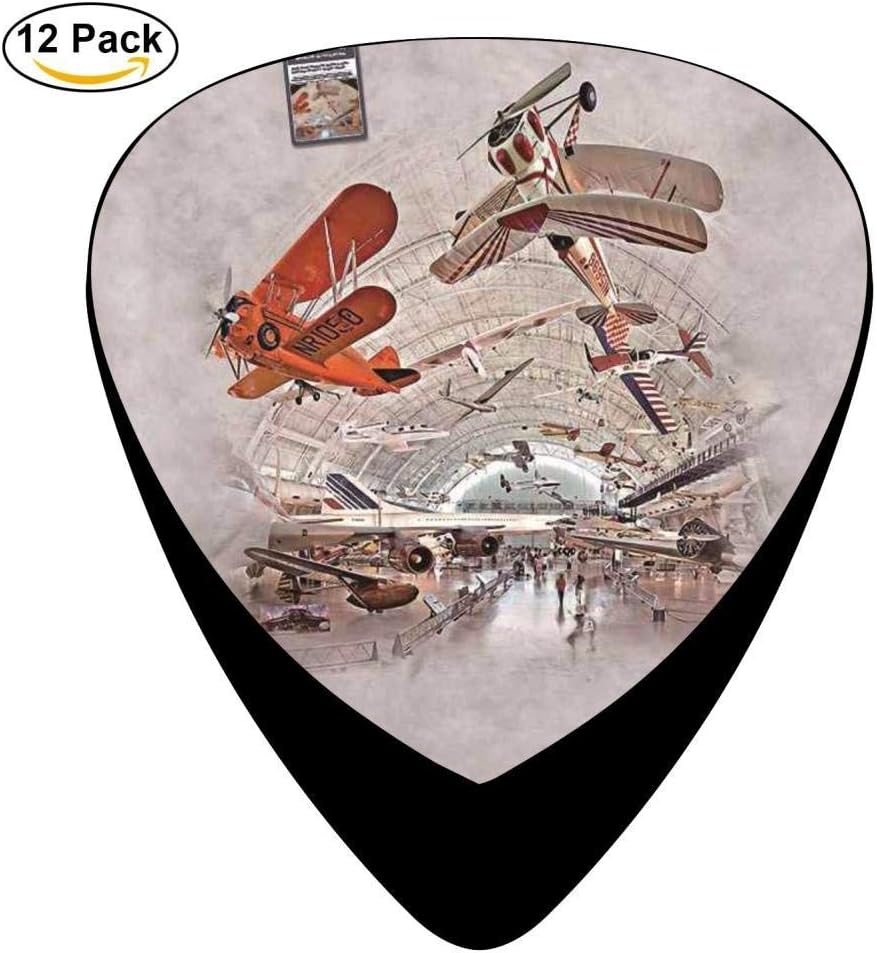 Boeing Aviation Hangar Celluloid Guitar Picks 12 Pack For Electric Acoustic Guitar