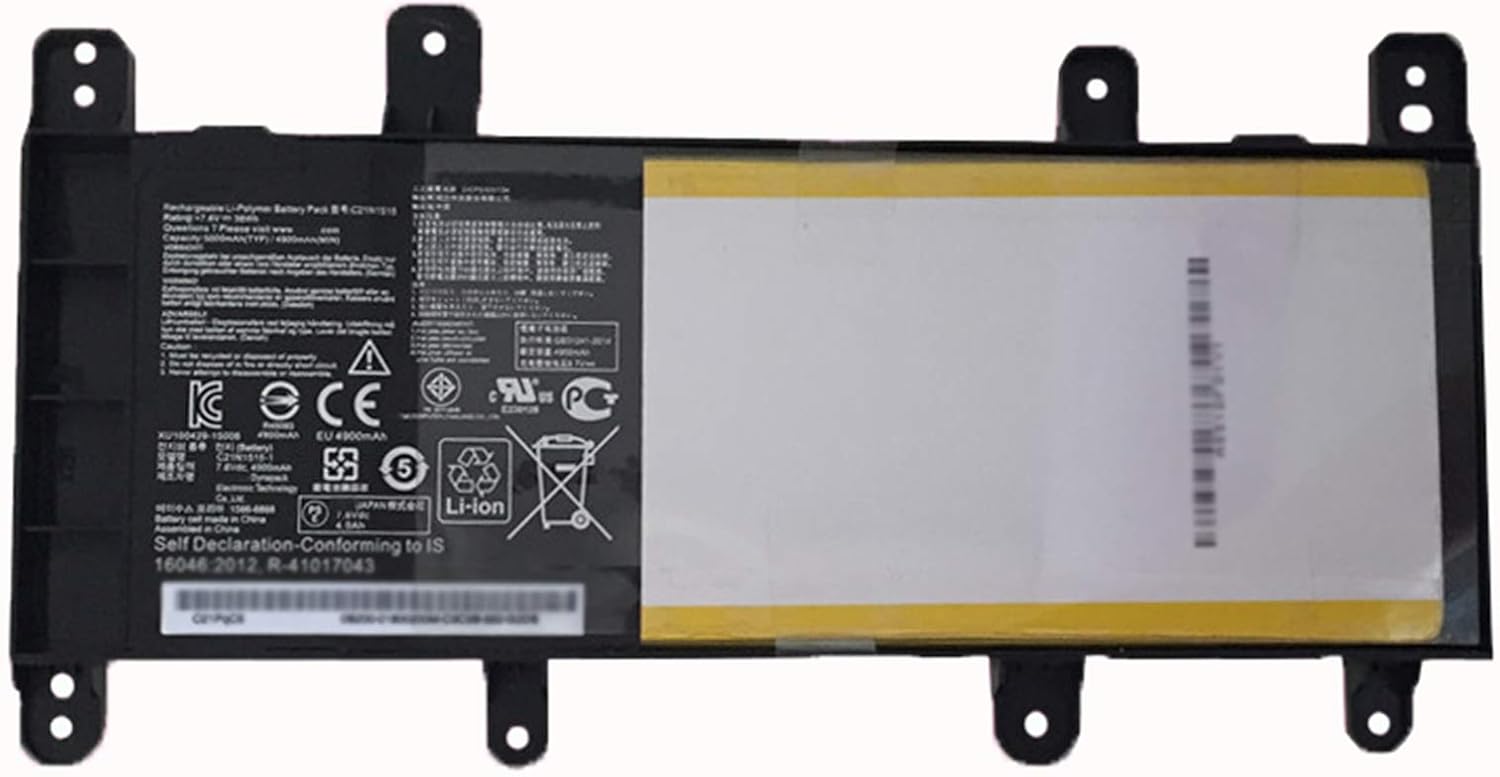 ANTIEE 7.6V 38Wh/4900mAh C21N1515 Laptop Battery Compatible with ASUS X756UW X756UQ X756UV X756U X756UJ X756UA X756UX X756UB X756UQ Series Notebook 0B200-01800100 - Image 4