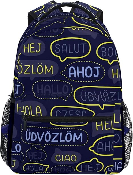 mochila azul marino mujer