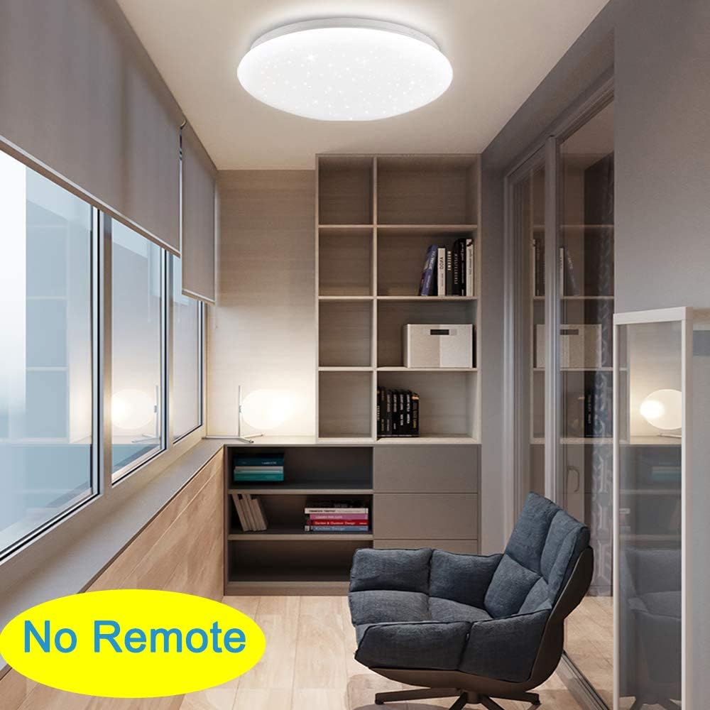 DLLT LED Flush Mount Ceiling Light-15W Modern Round Ceiling Lamp, Close to Ceiling Lights Fixture 11.4 Inch Daylight 6500K for Bedroom, Closets, Kitchen, Hallway, Stairwell, Garage, 1050LM, White - - 
