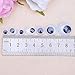 Decora 1 Box Mixed 8mm/10mm/12mm/15mm/18mm/10x8mm/10x12mm Mixed Wiggly Toy Eyes with Self Adhesive Collection
