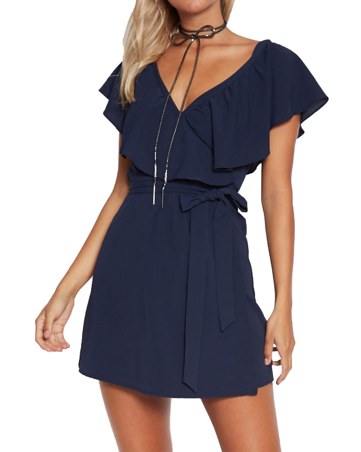 Waist Casual Summer Dresses for Ladies 
