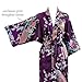 Old Shanghai Women's Kimono Long Robe - Peacock & Blossoms