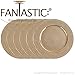 FANTASTIC :) Round 13 Inch Plastic Charger Plates with Eletroplating Finish (6, Hammer Gold)