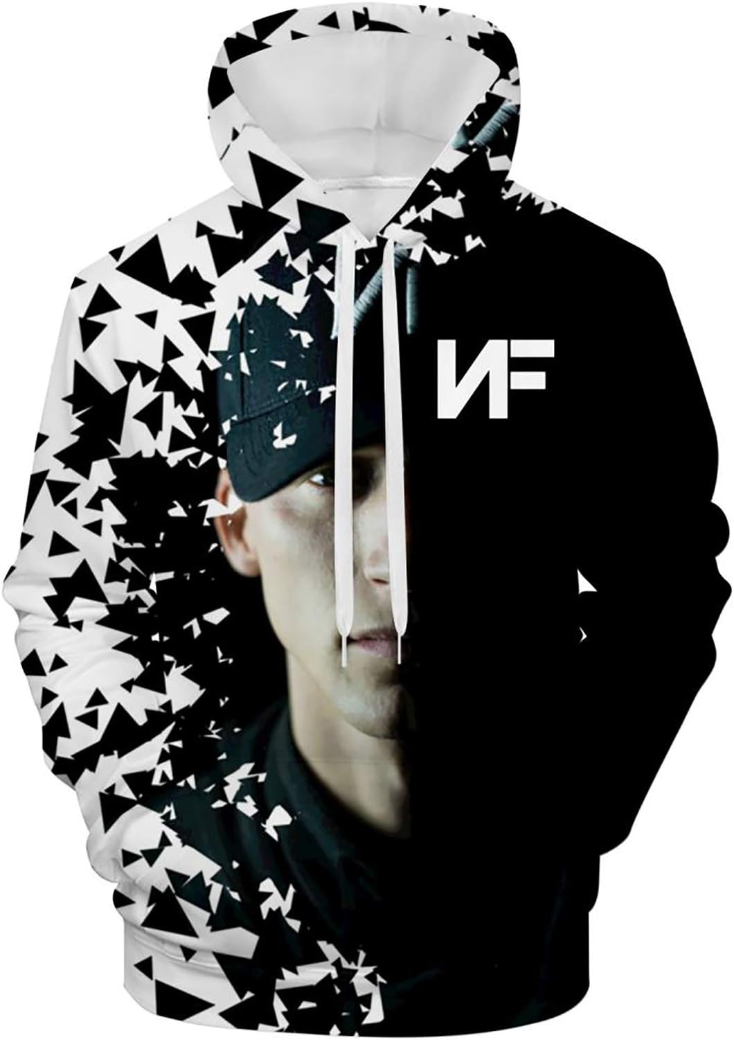 Unisex Men 3D Print N-F Christian Singers Pullover Hoodies Casual Hooded Sweatshirts Clothes Tops with Pocket for Adult