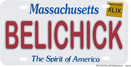 Amazon Com Super Bowl 49 Xlix Patriots Bill Belichick Novelty Aluminum License Plate Sports Outdoors