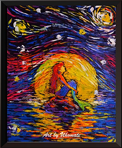 Uhomate vincent van gogh starry night posters ariel princess the …