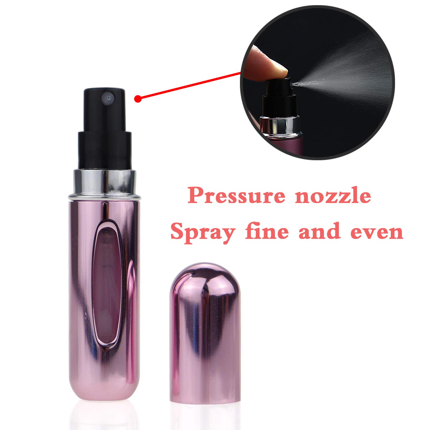Portable Mini Refillable Perfume Atomizer Bottle，Atomizer Perfume Bottle, Refillable Perfume Spray, Scent Pump Case, Perfume Atomizer Refillable Travel 4 Pcs Pack of 5ml : Beauty