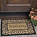 Ottomanson Ottohome Collection Rectangular Welcome Doormat (Machine-Washable/Non-Slip), Beige, 20" X 30" primary
