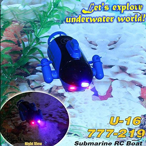 Ireav Mini RC Racing Submarine Boat Remote Control Toys child present kid birthday Christmas gift - Thumbnail 2