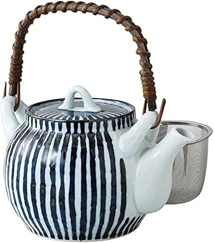 Amazon 急須 大 土瓶 ティーポット 大きい 急須 かわいい 急須 おしゃれ 陶器 有田焼 日本製 1000 鎌倉十草ｍｓ6号土瓶 有田焼 株式会社てらさき 急須 通販