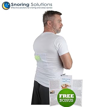 Stop Snoring T Shirt Most Comfortable Snoring Aid Health Expert Recommended For Back Snorers Eliminates Snoring By Adjusting Your Sleeping - 