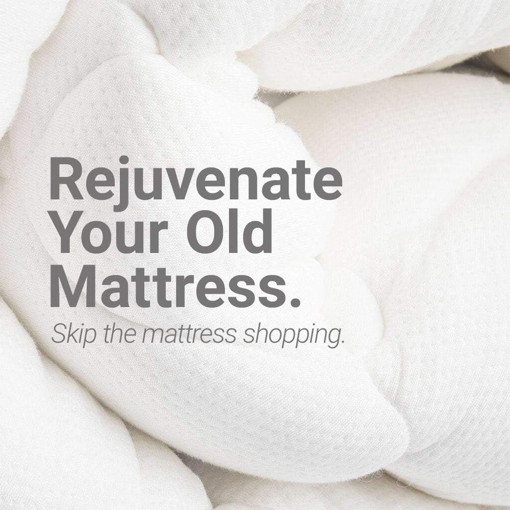 ExceptionalSheets King Size Mattress Pad with Fitted Skirt - Cooling Mattress Pad with Extra Plush Rayon from Bamboo Topper - Hypoallergenic Bamboo Mattress Pad - Made in The USA, King: Home & Kitchen