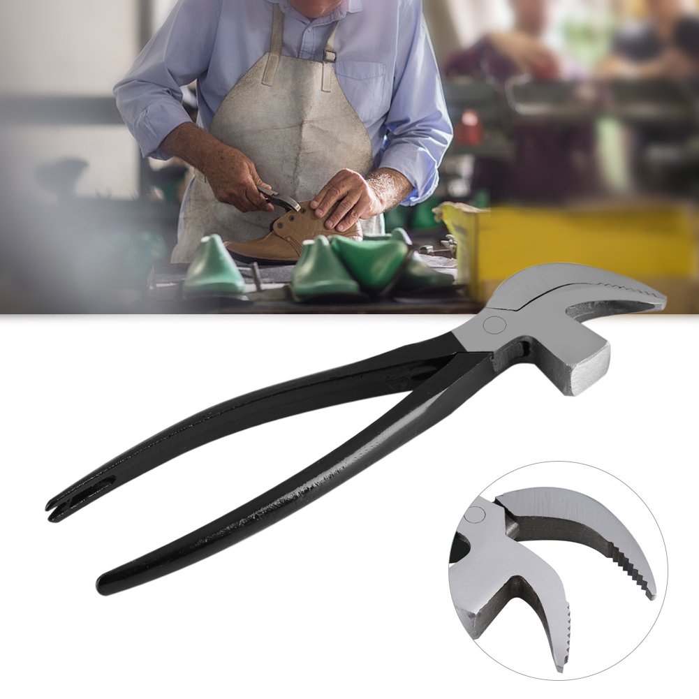 Steel Leathercraft Cobbler Pliers With Hammer - Multi-Function Pincers For Shoemaking & Leather DIY Repair