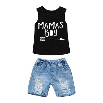baby boy black jean shorts