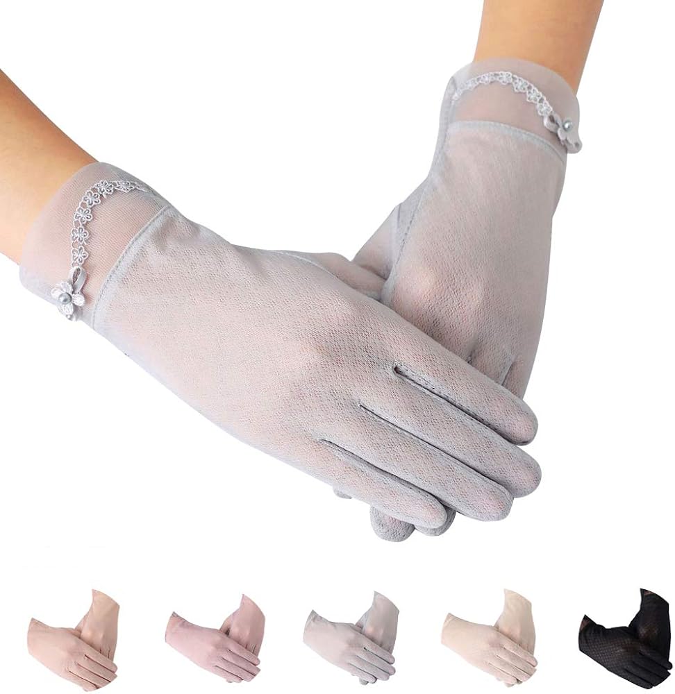 Amazon レディース 手袋 Uvカット手袋 荒れ対策 紫外線対策 通気性抜群 レース 手袋 薄手 タッチパネル対応 滑止め付 手荒い 保湿 お出かけ ドライブ 自転車 手袋 通販