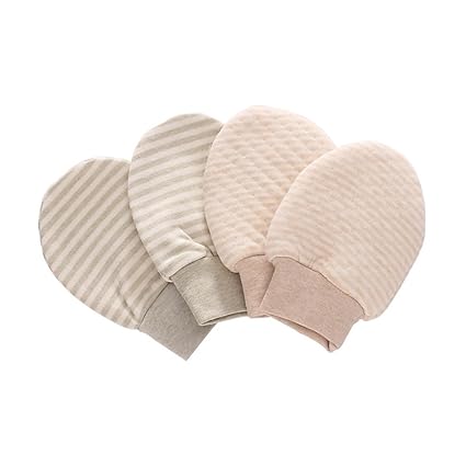 Affe 2 Paare Niedliche Baby Mädchen Junge Warmer Fäustlinge Säugling Kratzhandschuhe - Neugeborene No Scratch Handschuhe