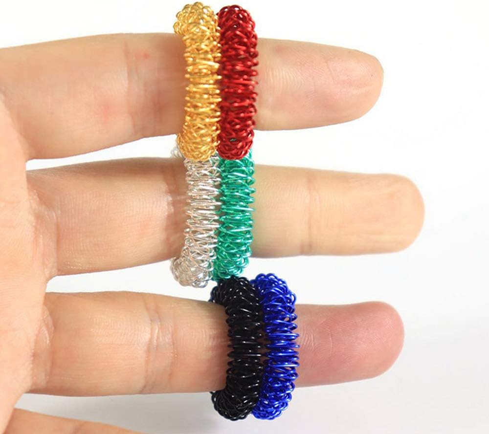 rolling rings sensory toy