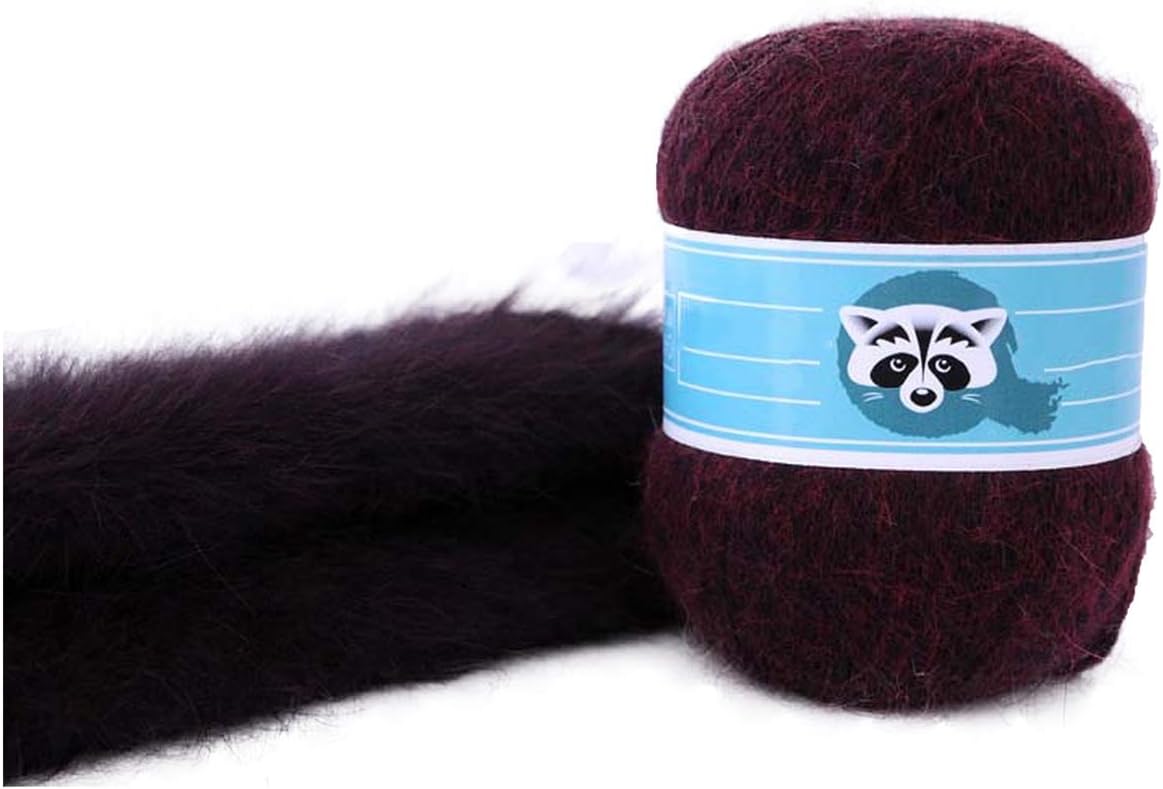 50g Long Plush Yarn Soft Hand Knitting Thread for Sweater Scarf Warm Home Sewing Supply Yarn for Cold Winter,L18