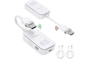 KCEVE 4K HDMI Transmitter and Receiver 50M, HDMI to HDMI Extender for Watching Movies, Gaming, and Live, from laptops, PC to HDTV Projector, TV for Home Theater or Office Use
