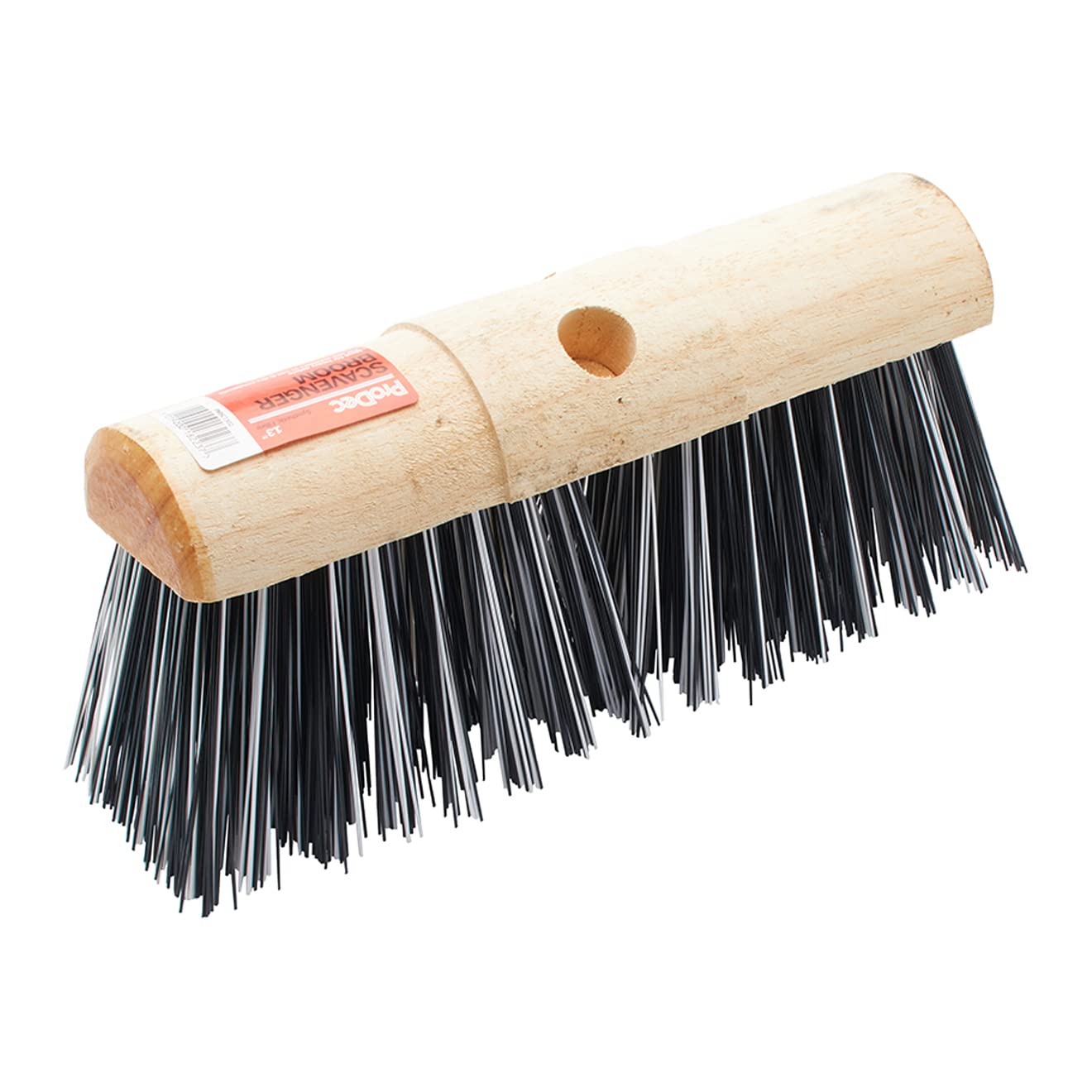 ProDec 13 Inch Synthetic Fibre Scavenger Broom Head for Heavy Duty Outdoor Sweeping