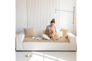 Fuzzy Pet Couch Covers for Sofa Washable Plush Small Medium Large Dog Pad Furniture Protector Pet Non-Slip Mat for Dogs and C
