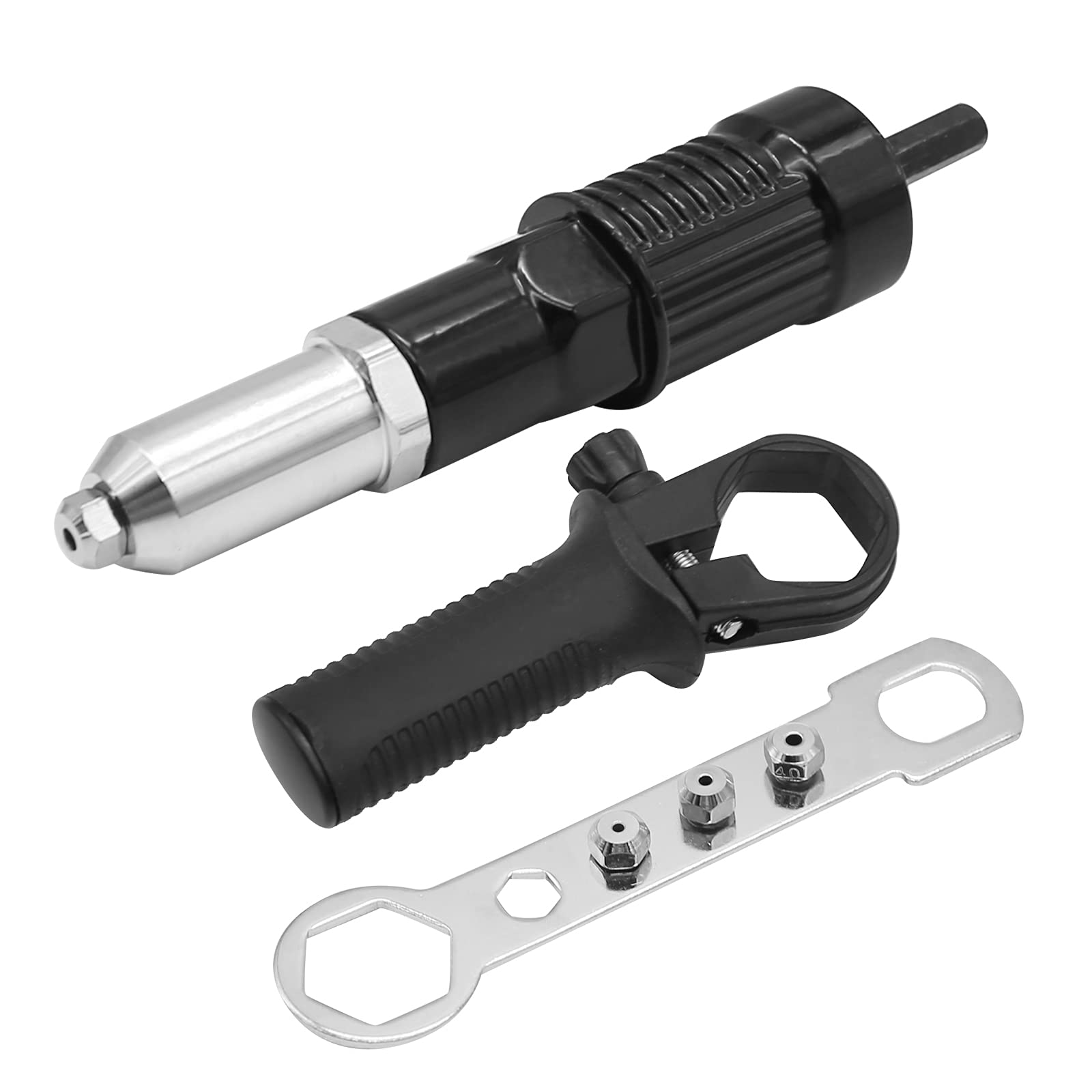 Photo 1 of Vkinman Pop Rivet Gun Tool Rivet Drill Attachment Power Drill Tool Kit Cordless Rivet Gun