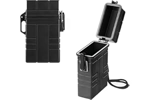 Lqucwepp 2PCS Waterproof Case,EDC Survival Container for Fishing Kit, Match Seal Storage Dry Box,Camping Essentials,Cool Gadg