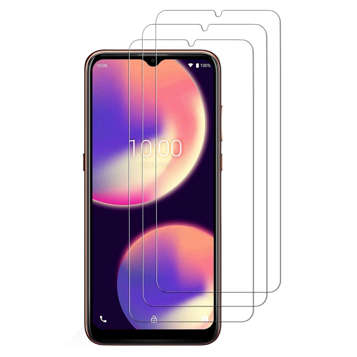 X-Dision [3 Pack Compatible with Wiko View4 Screen Protector,2.5D Protect Film[9H Hardness,Case Friendly,Shatter-proof] Premium Accessories Tempered Glass Film