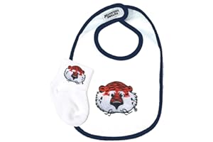 Future Tailgater Auburn Tigers Cotton Baby Bib and Socks Set - Aubie
