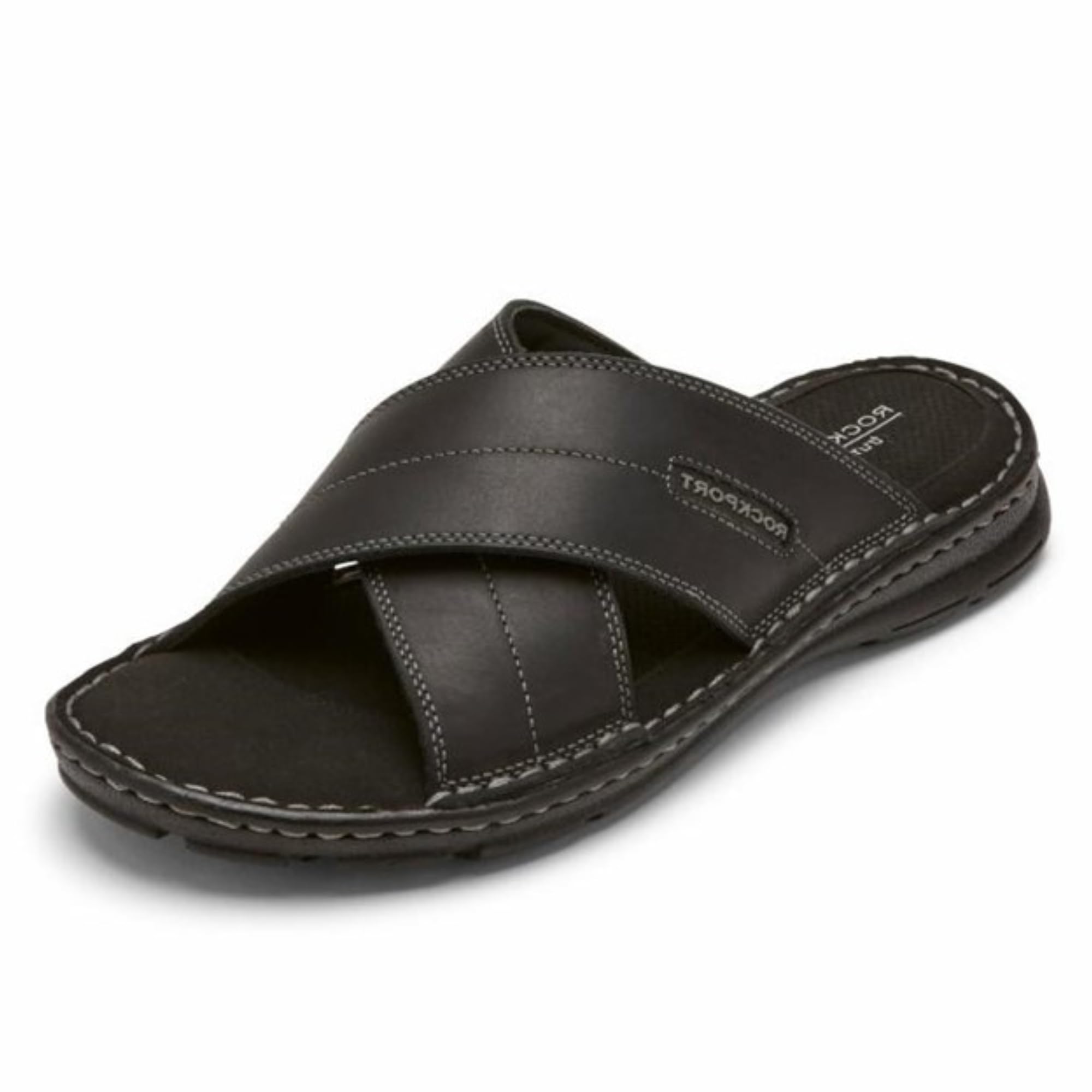 Rockport Men’s Darwyn Xband, BLACK LEA II, 12