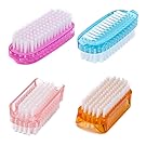 HAOSDA Hand and Nail Brush Two-sided Cleaning Scrubbing Brushes, Pack of 4 Pieces