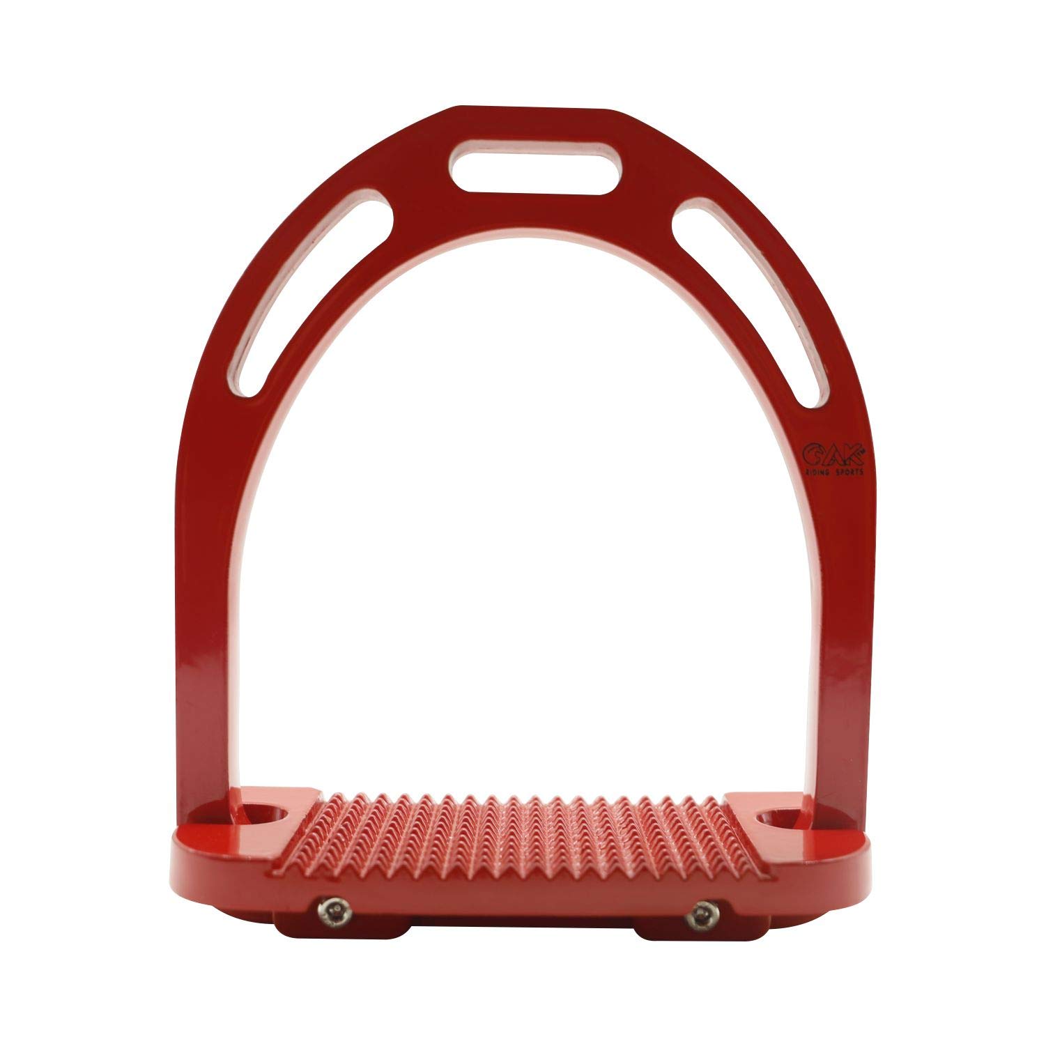 AK Aluminum Light Weight Horse Riding Equestrian Stirrups with Coated Colors (Red, 4.75'')