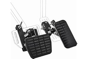 Pilida Gas and Brake Pedal Extenders for Short Drivers People,Adjustable Length and Angle Auto Vehicles Brake for Cars,Go Kart,Ride on Toys,Non-Slip