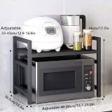 Multibao 2 Tier Expandable Microwave Rack Shelf, Kitchen Storage Solution view 8